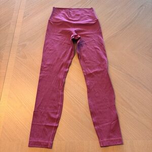 lululemon athletica Women's High-Rise Burgundy Leggings